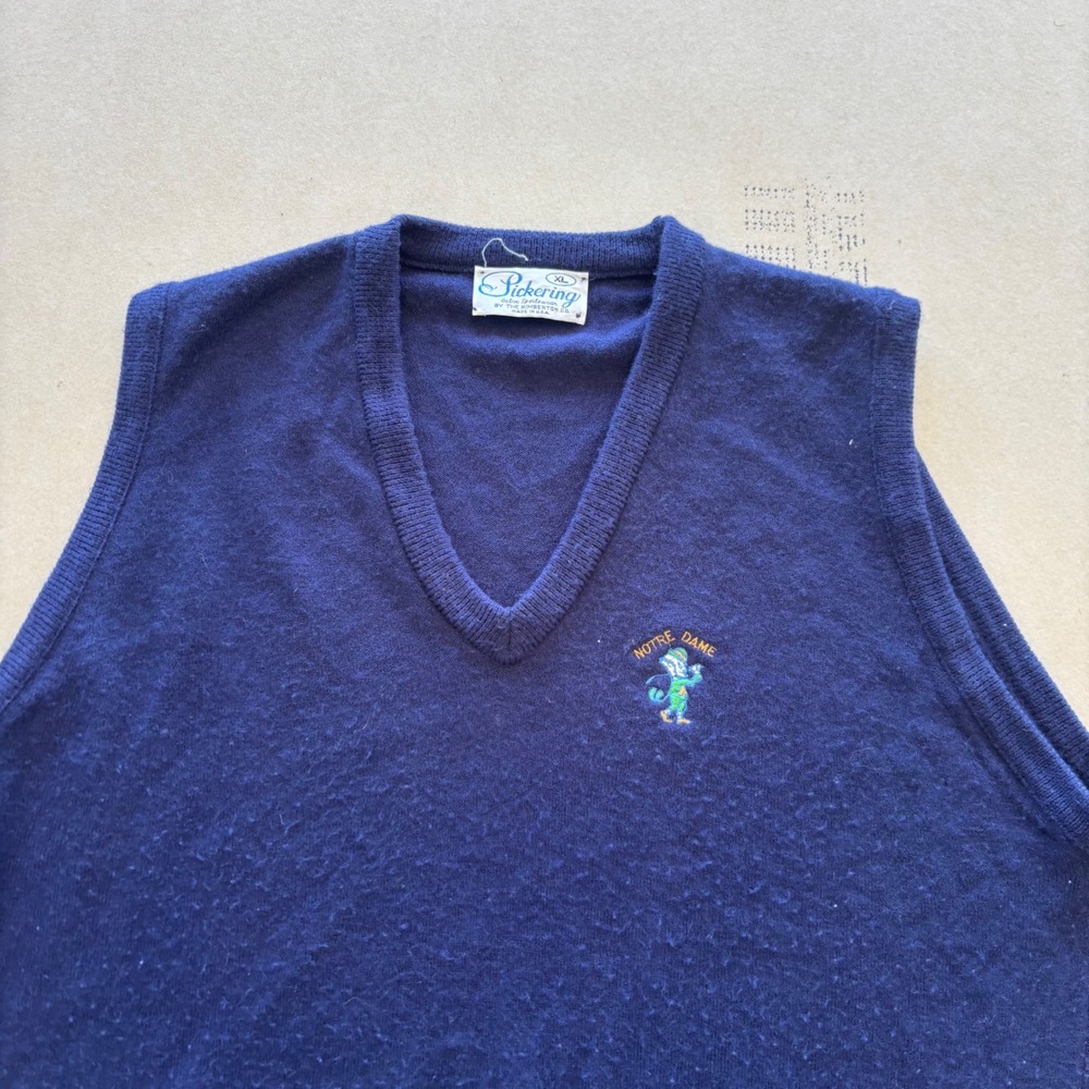 Vintage Pickering‎ Notre Dame Sweater Vest